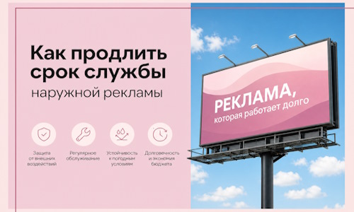 Как продлить срок службы наружной рекламы в  Дюртюли