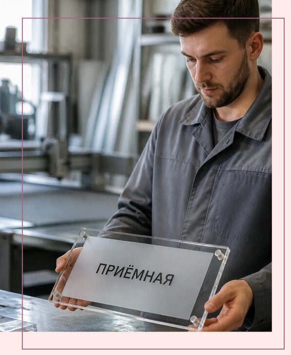 Таблички из оргстекла на заказ в Дюртюли от 4066 р. | Аванза-Дюр